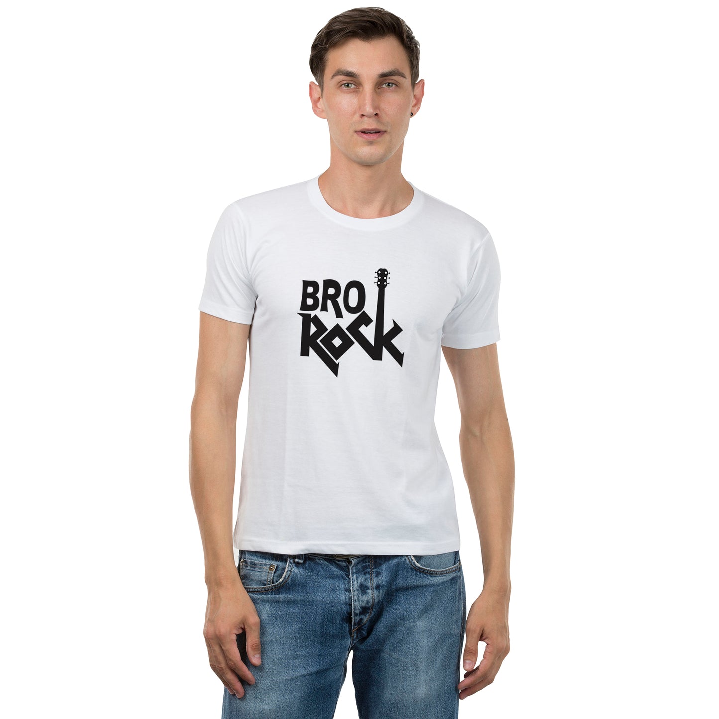 Bro rock-Sis rock matching Sibling t shirts - white