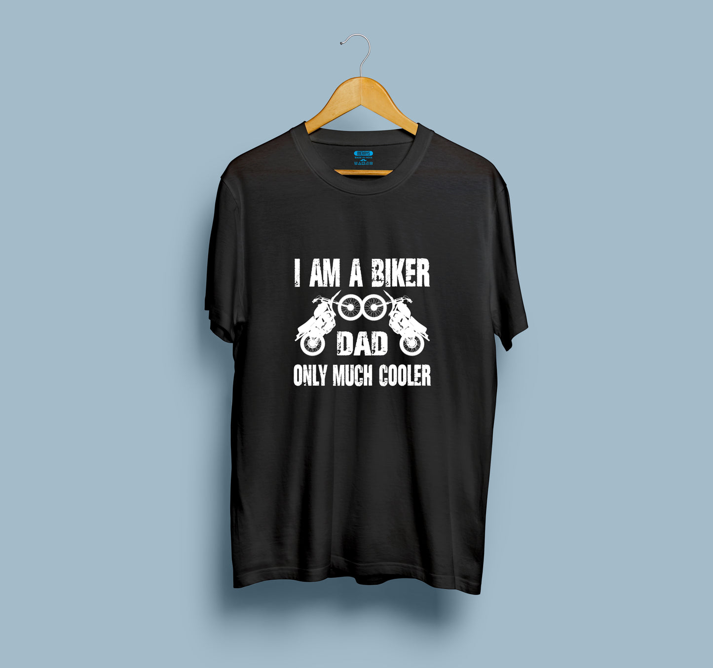 I am a Biker dad only much cooler Biker t shirts - Black
