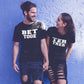 Better Together Matching Couple Tshirt for Men & Women Cotton Printed Regular Fit Tshirts-  (Set of 2)-41
