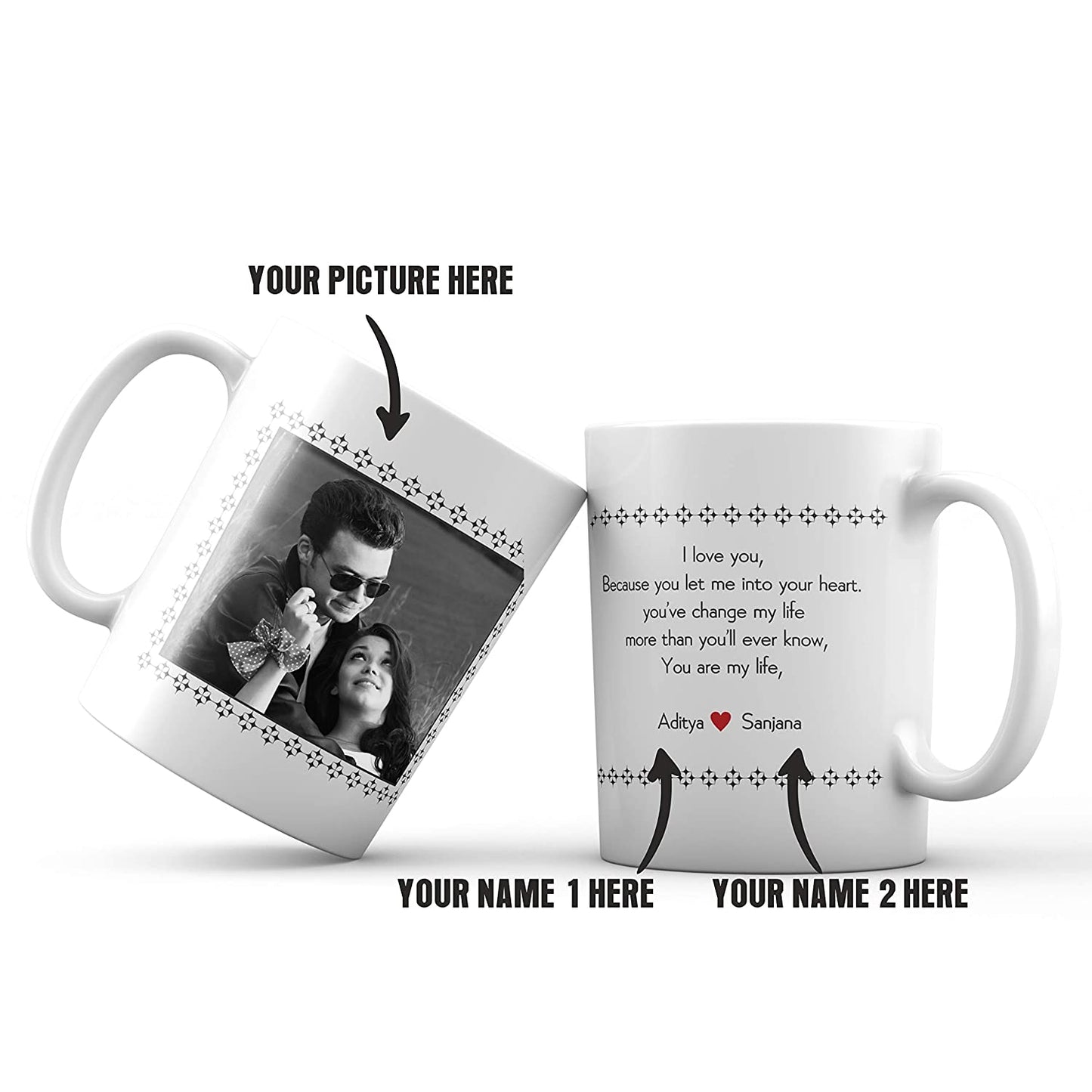 iberry's Customized/ Personalized Photo Coffee Mugs | Gift for boyfriend & Girlfriend | Gift for lovers & couples - (66)