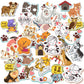 iberry's 50 pcs Stickers for Laptop Phones Computer Bicycle Luggage Scrapbooks Gadgets Waterproof Stickers|Stickers for Kids| Animals Stickers| Cute Animal Stickers-Set of 50 Stickers (10)