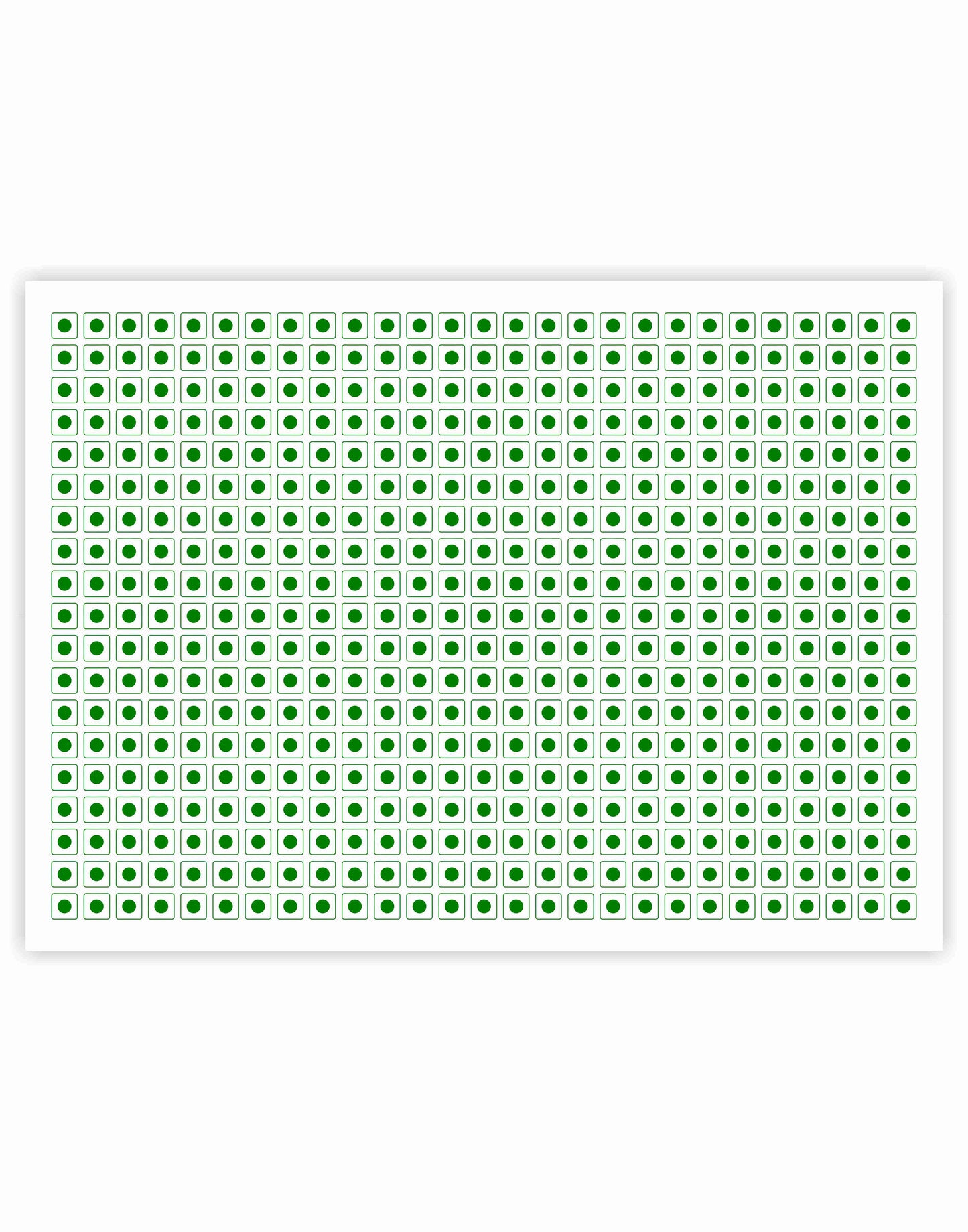 iberry's Self Adhensive 540 Veg Stickers Green for Food Packaging|Size 10 x 10 mm| Food Label Stickers
