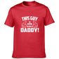 This guy is going to be a Daddy Maternity t shirt for men|Dad to be t shirt|half sleeve t shirt mens| Maternity Dress|round neck t shirt