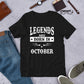 iberry's Birthday month T Shirt for Men |October Birthday Month Tshirt | Half Sleeve T-Shirt | Round Neck T Shirt |Cotton T-Shirt for Men- (09)