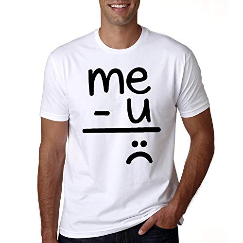 me and you is equal to us quote matching Couple T shirts- White
