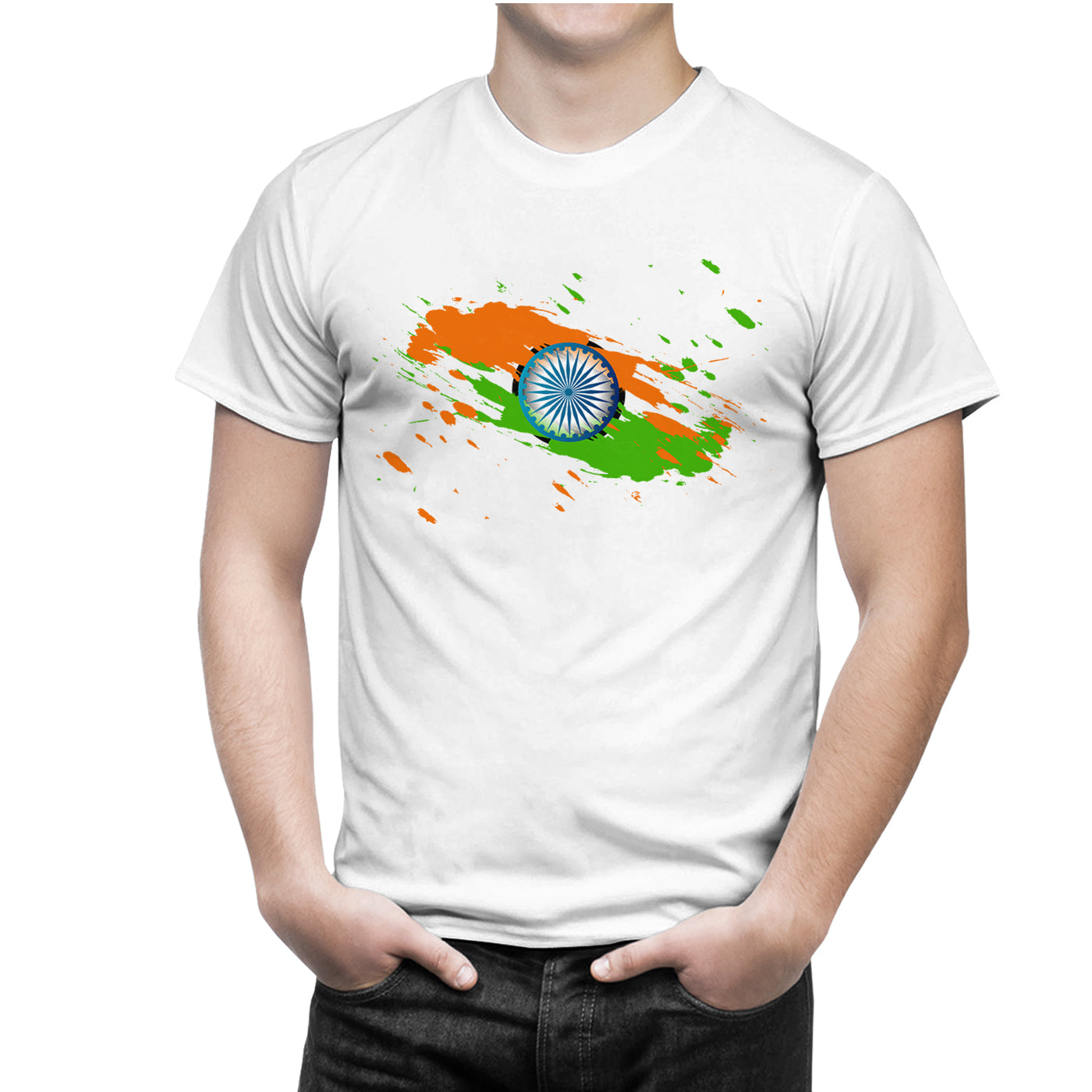 iberry's Independence day t shirt | Republic day t shirts |India t shirts |Patriotic tshirt |15 August t shirts |Round neck cotton tshirts -08