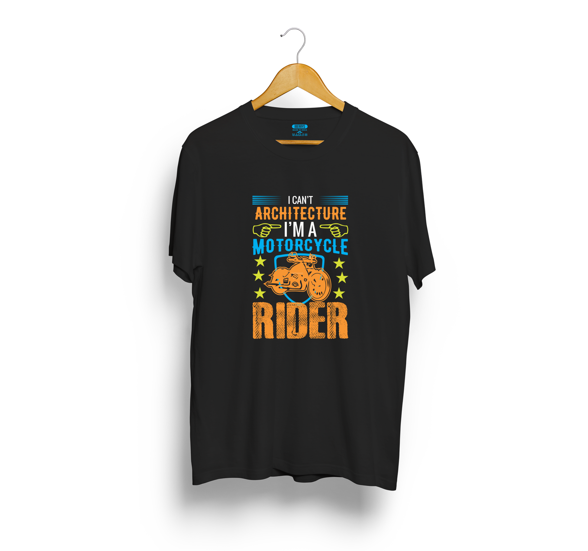 I can't architecture, I am a rider quote Biker t shirts - Black