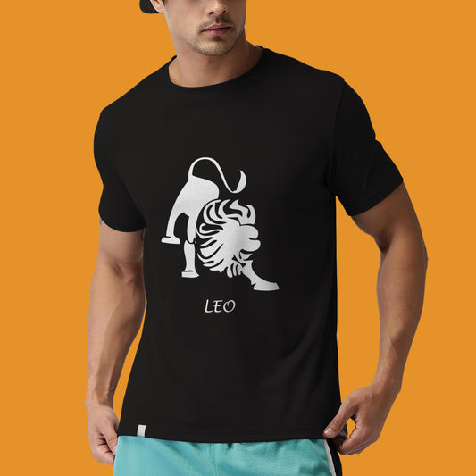 Leo zodiac sign tshirt, Personality tshirt, Astrology tshirt- Black