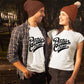 Partner in Crime matching Couple T shirts- White