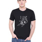 I love you to the moon & back matching Couple T shirts- Black