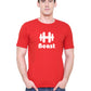 Beauty Beast matching Couple T shirts- Red