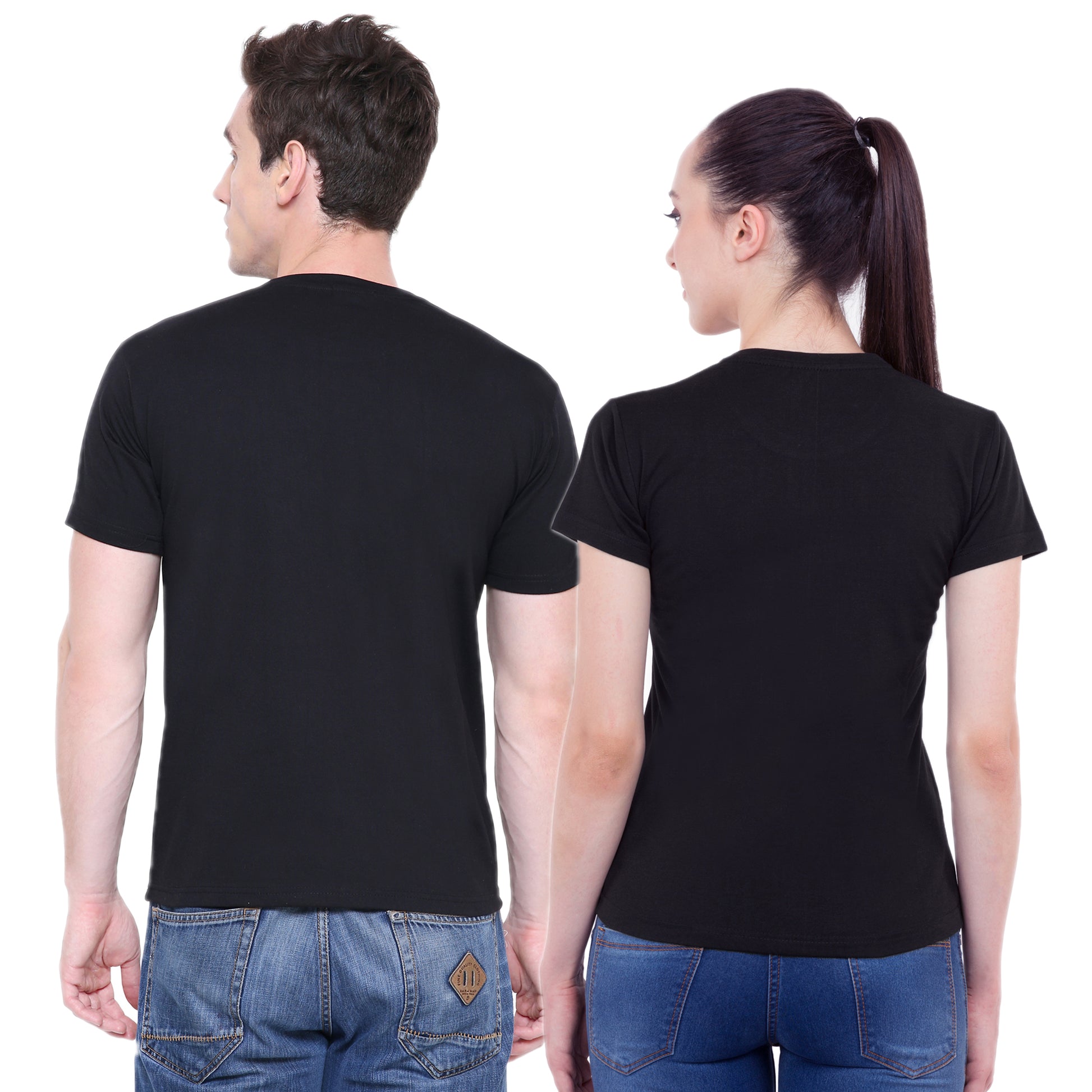 Love Quote matching Couple T shirts- Black