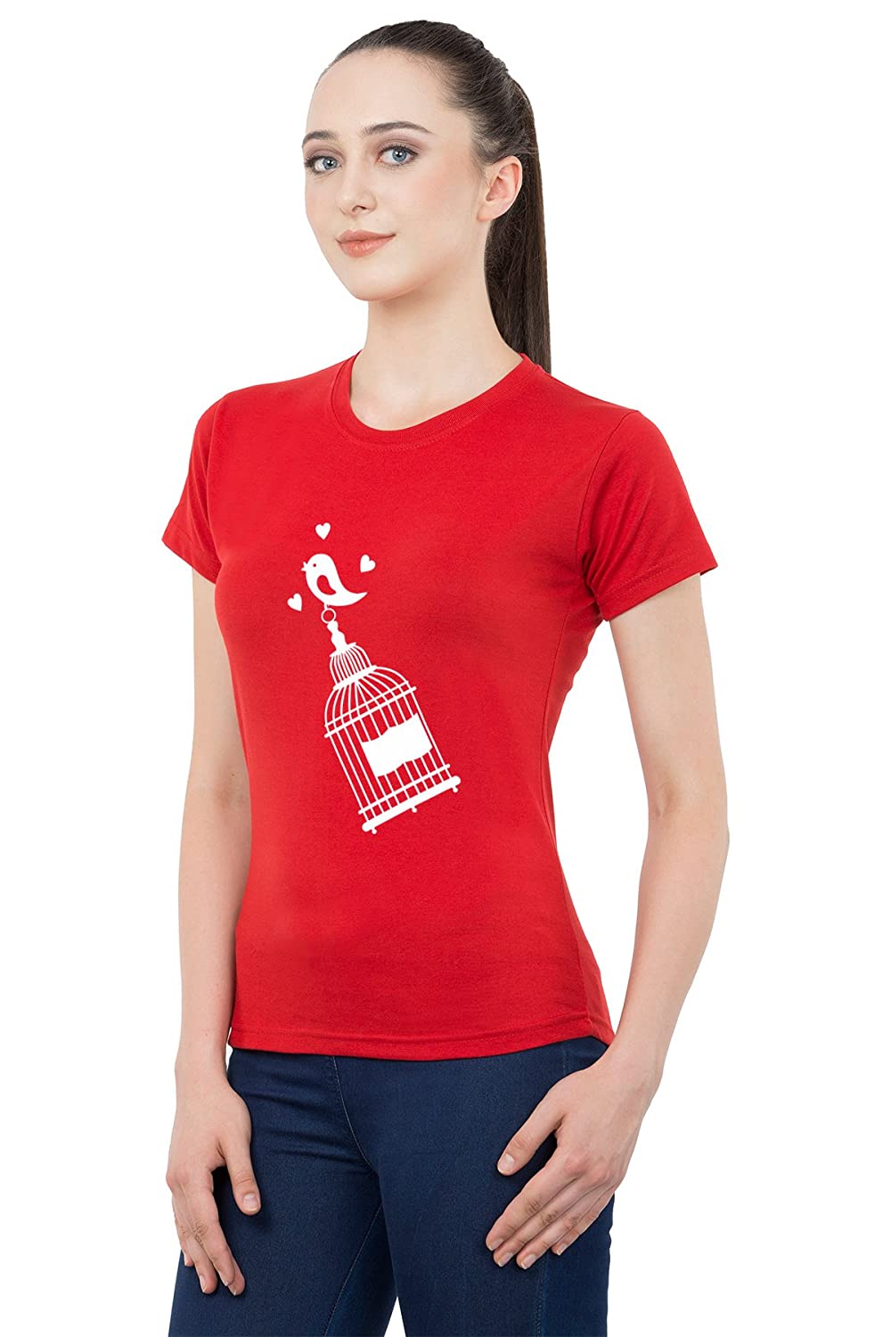 Love Bird matching Couple T shirts- Red
