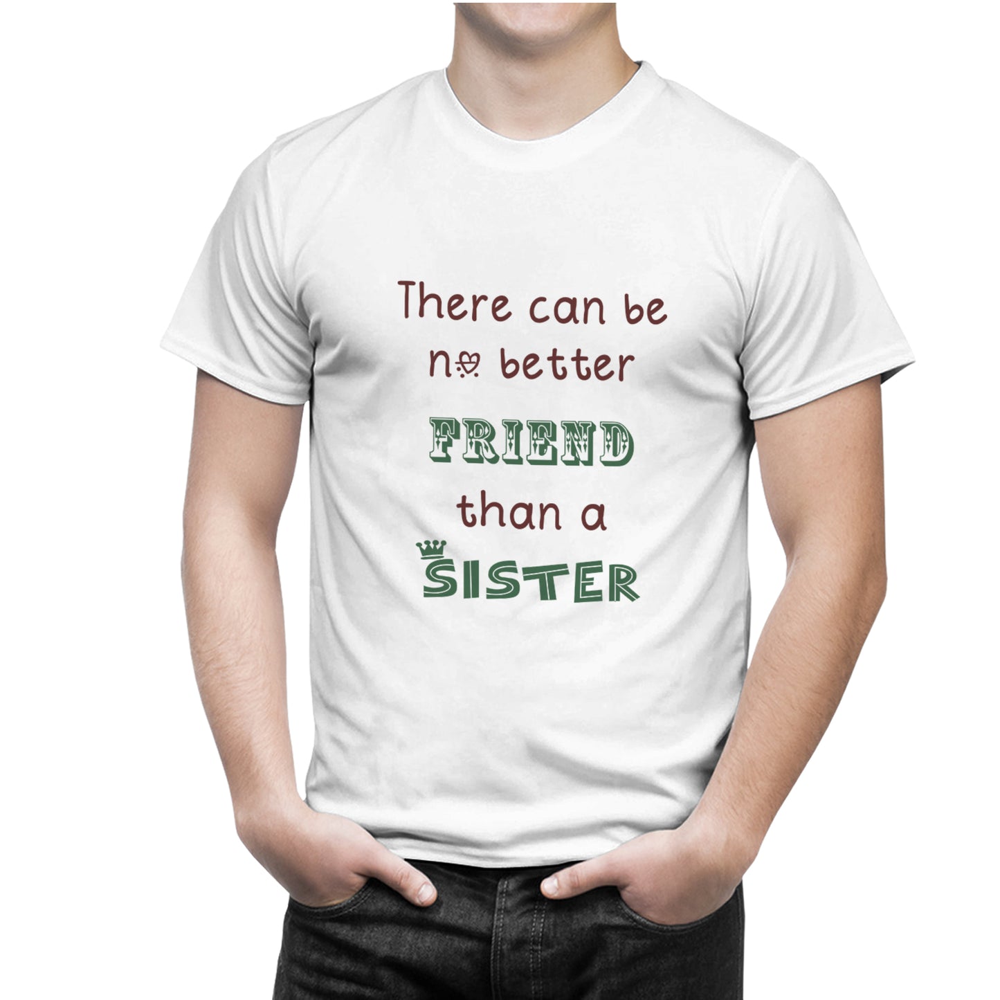 No better friend than a sister- No better Companion than a brother matching Sibling t shirts - white
