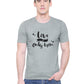 Love is only you matching Couple T shirts- Grey