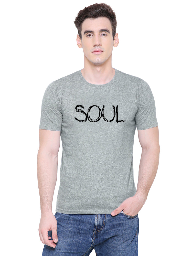 Soul Mate matching Couple T shirts- Grey