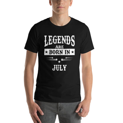 iberry's Birthday month T Shirt for Men |July Birthday Month Tshirt | Half Sleeve T-Shirt | Round Neck T Shirt |Cotton T-Shirt for Men- (07)