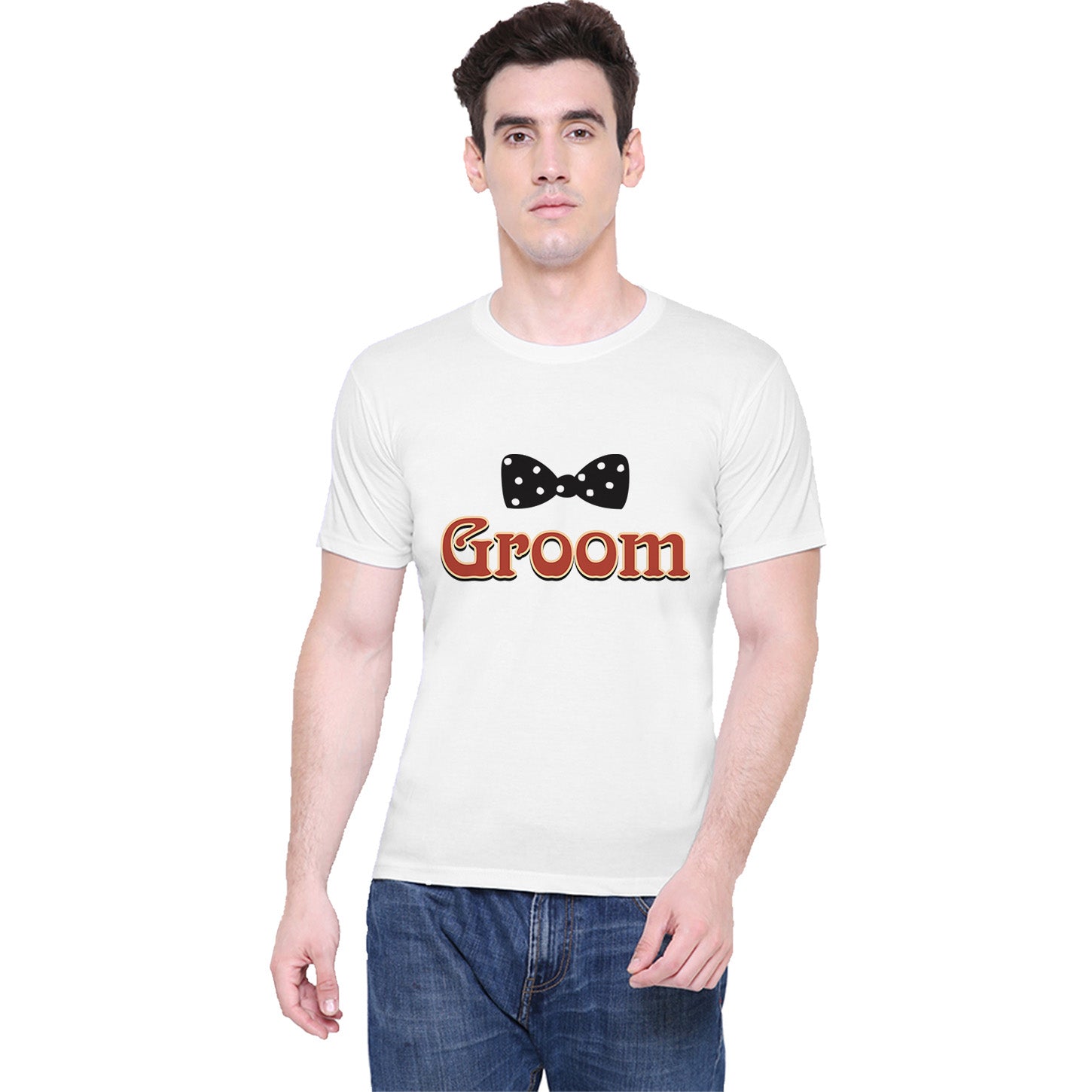 Bride Groom t shirt|wedding tshirts|Couple T shirts- White 06