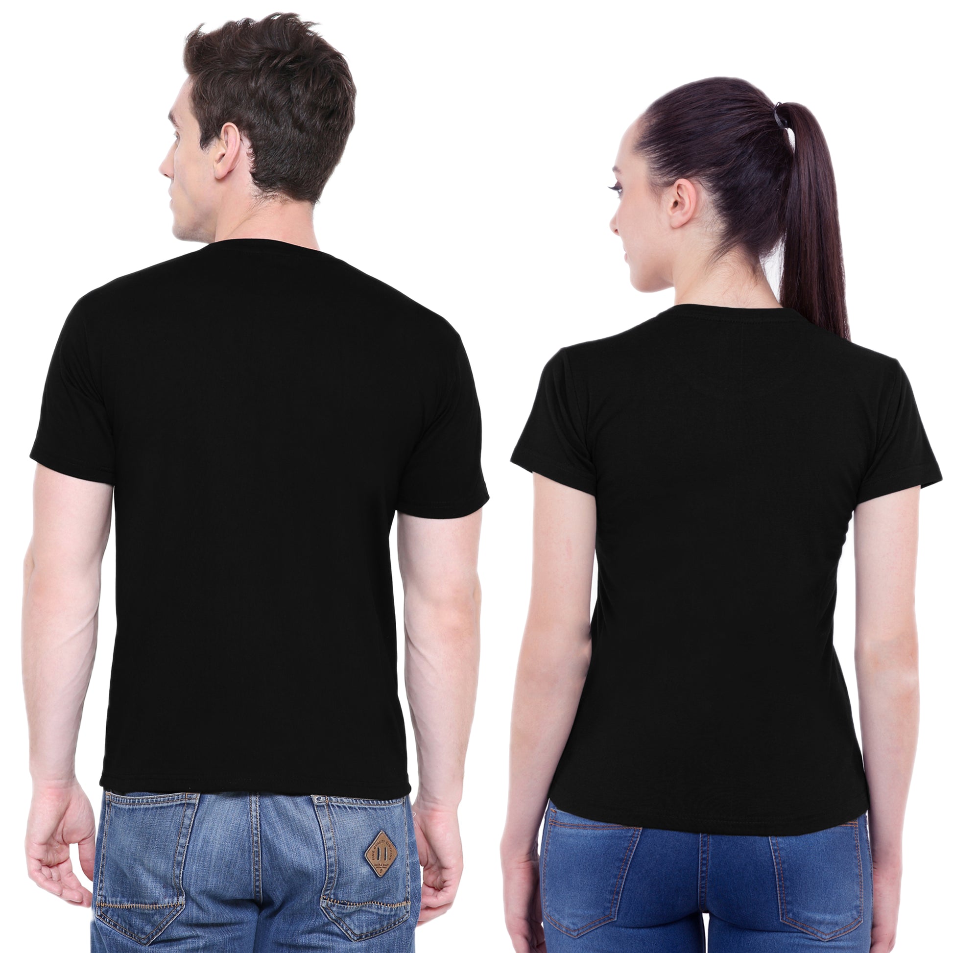Love Wings matching Couple T shirts- Black
