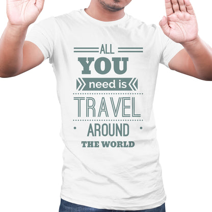 Travel around the world unisex t shirts - Black