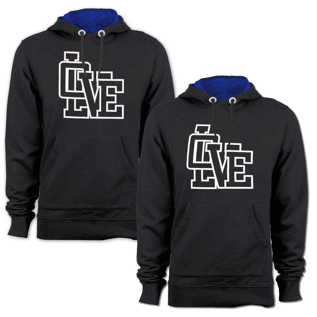 Love Matching Couple Cute Sweatshirts | Couple Hoodies- Black