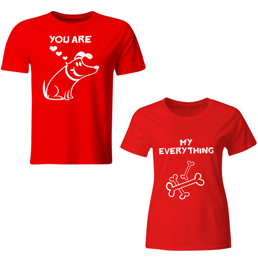 My Everythingmatching Couple T shirts- Red