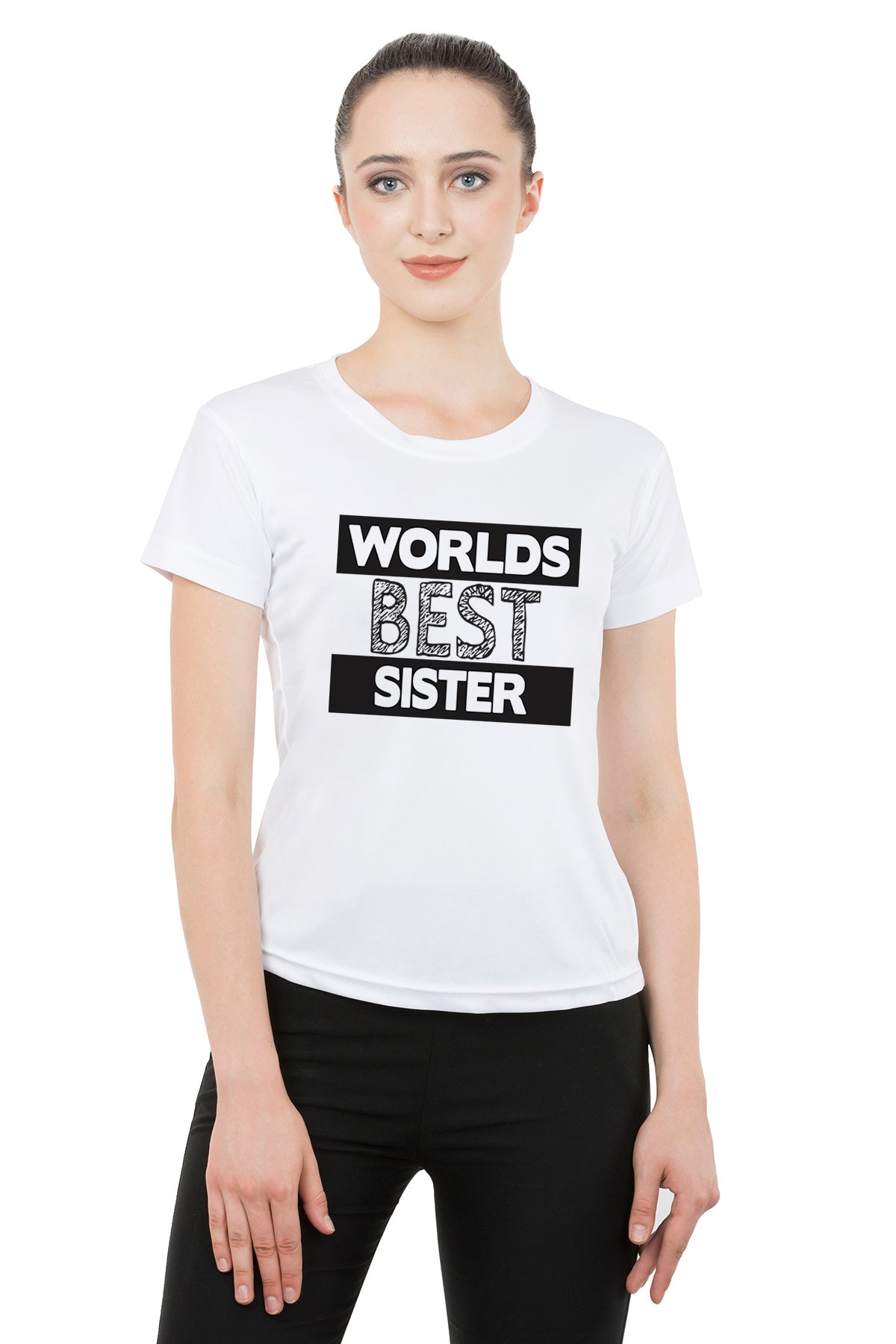 worlds best brother, worlds best sister matching Sibling t shirts - white