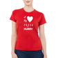 Crazy Love matching Couple T shirts- Red