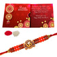 iberry's Rakhi Gift Pack with Set of one Rakhi, Greeting Card and Roli Chawal for Brother|Rakhi Combo with Branded Packaging-2424