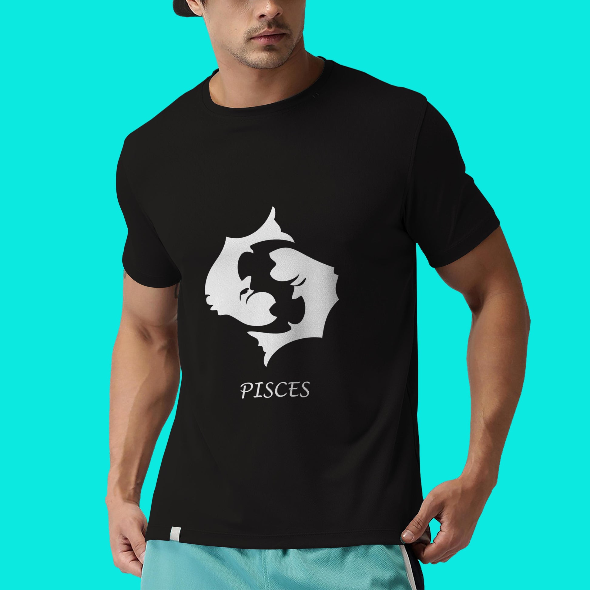 Pisces zodiac sign tshirt, Personality tshirt, Astrology tshirt- Black