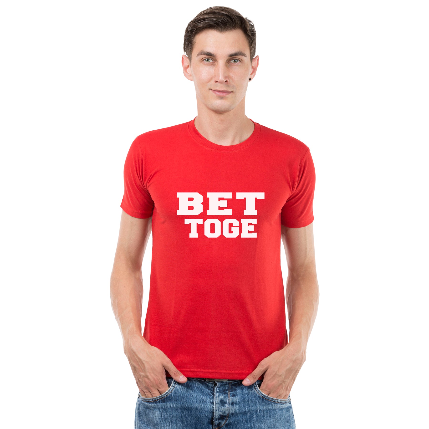 Better Together matching Couple T shirts- Red