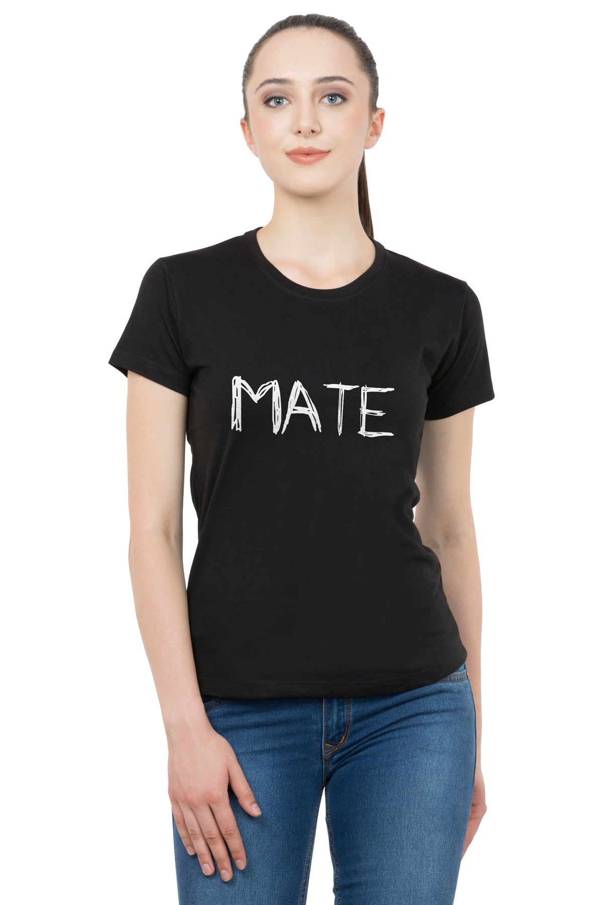 Soul Mate matching Couple T shirts- Black