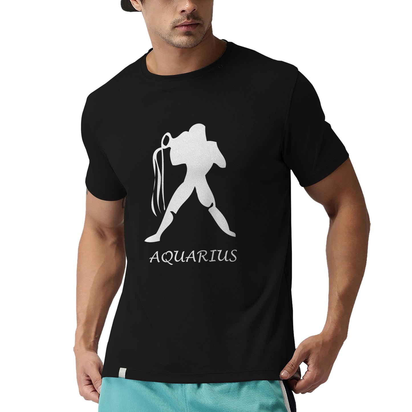 iberry's Aquarius sign tshirt for Men|zodiac sign tshirt |Birthday Tshirts |Half Sleeve tshirt | Round Neck T Shirt |Unisex cotton tshirts