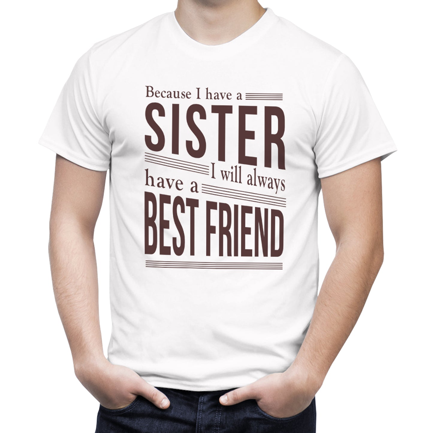 Brother Sister are always best friends matching Sibling t shirts - white